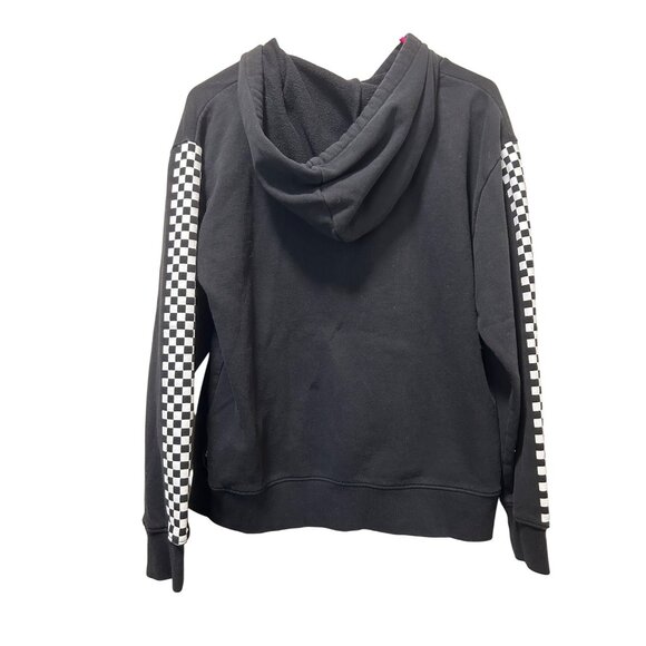 Vans Checkerboard Pullover Hoodie Black Classic Street Style Sweatshirt Active - Picture 2 of 8